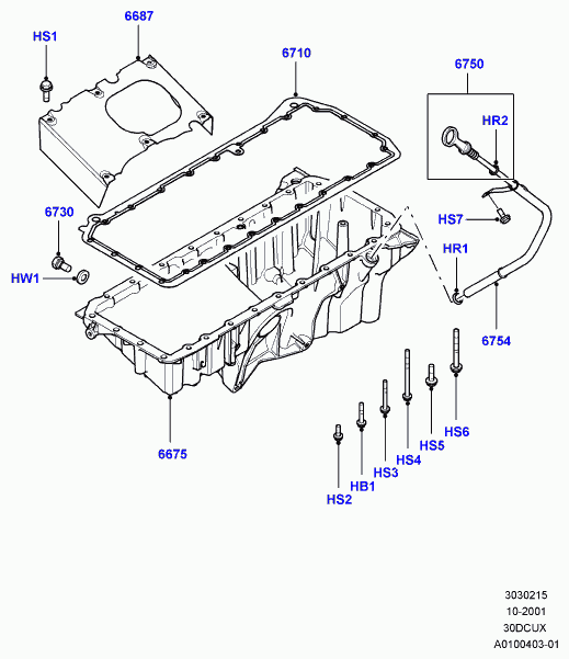 Land Rover 1273093 - Резьбовая пробка, масляный поддон parts5.com