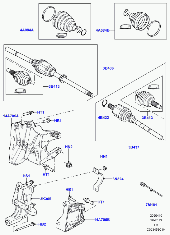 Land Rover LR025065 - Пыльник, приводной вал parts5.com