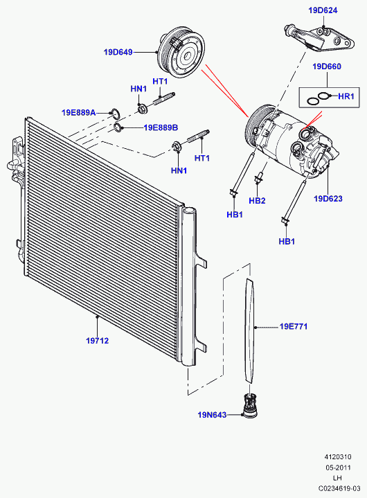 FORD LR027784 - Compressor, air conditioning parts5.com