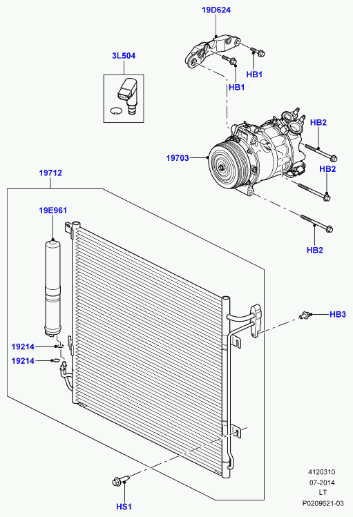 Jaguar LR058017 - Compresor, aire acondicionado parts5.com