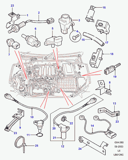 MG NSC106100L - Датчик импульсов, коленвал parts5.com