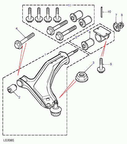 Land Rover RBJ 102920* - Track Control Arm parts5.com