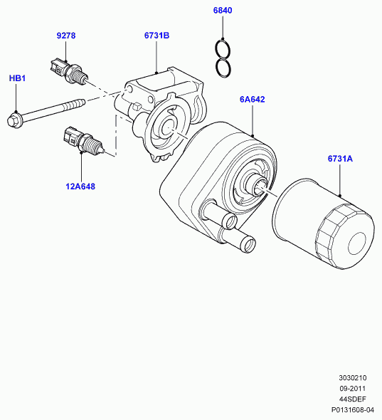 Land Rover 4337456 - Датчик, температура охлаждающей жидкости parts5.com