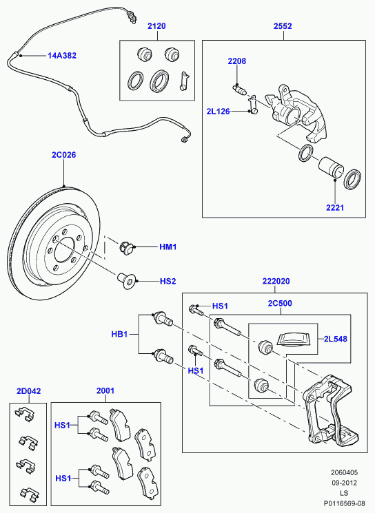 Land Rover SOE000023 - Сигнализатор, износ тормозных колодок parts5.com