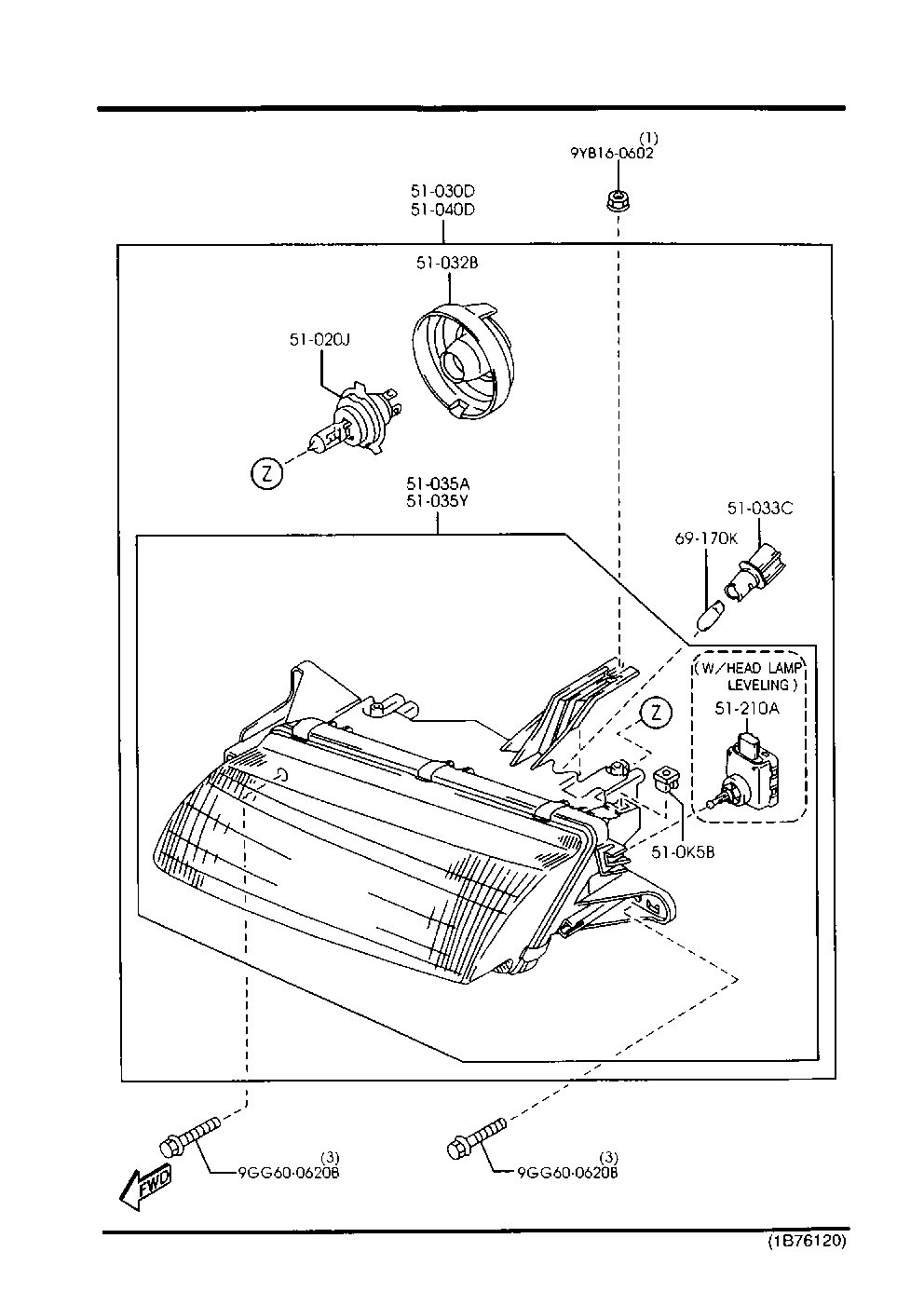 MAZDA 99703-2605 - Faro principal parts5.com