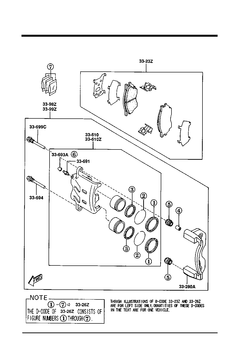 Suzuki TA01-33-23Z - Тормозные колодки, дисковые, комплект parts5.com