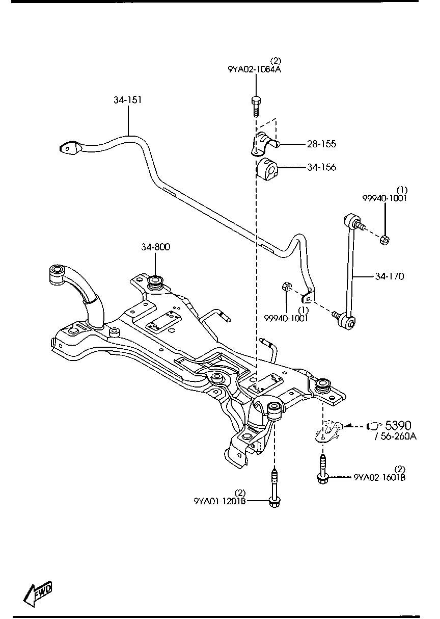 Volvo BP4K-34-156A - Втулка, стабилизатор parts5.com