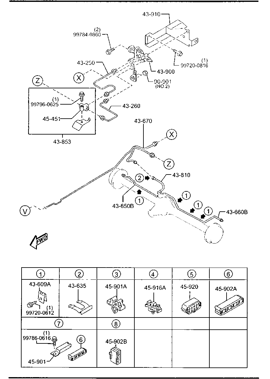 MAZDA 9994-00-801 - Гайка, выпускной коллектор parts5.com