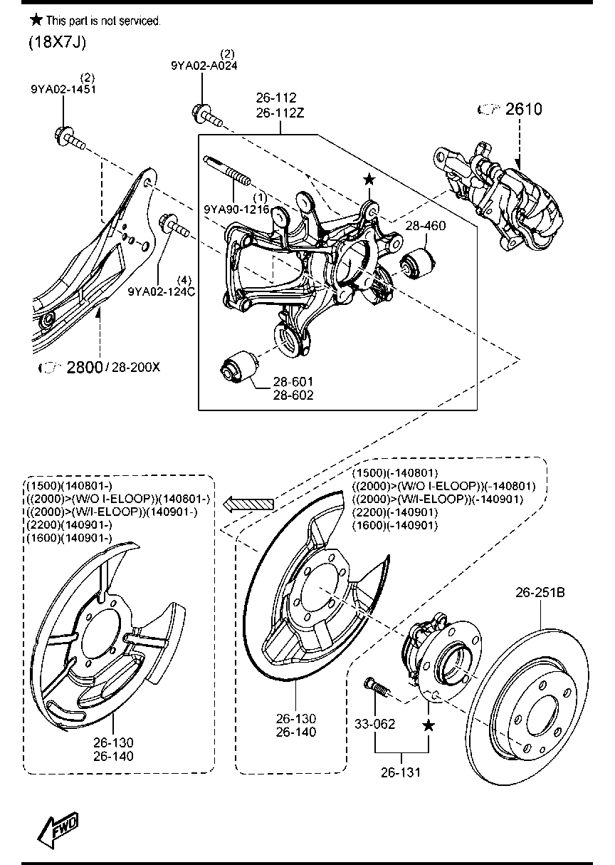 MAZDA B45G-26-251A - Тормозной диск parts5.com