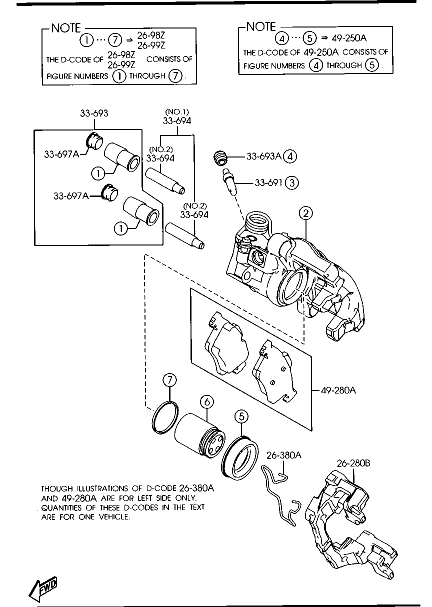 MAZDA CCY9-26-61X - Тормозной суппорт parts5.com