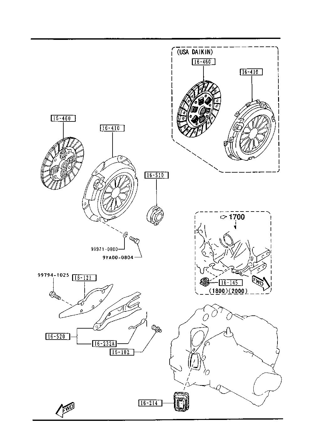 MAZDA FS10-16-410B - Нажимной диск сцепления parts5.com