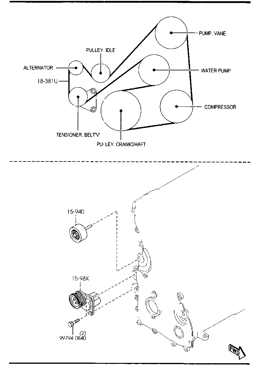 Suzuki LFH1-15-909B - Поликлиновой ремень parts5.com