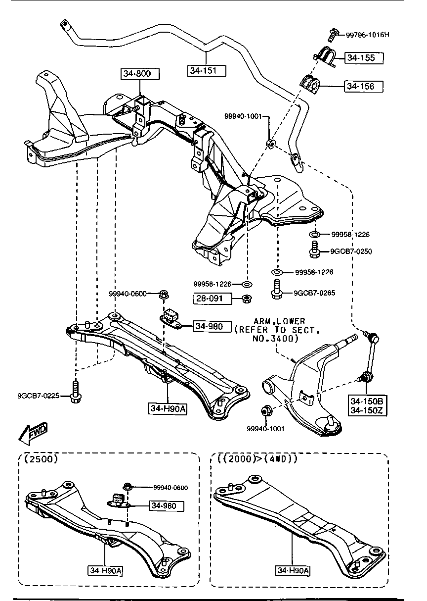 KIA GA2A-34-170 - Тяга / стойка, стабилизатор parts5.com