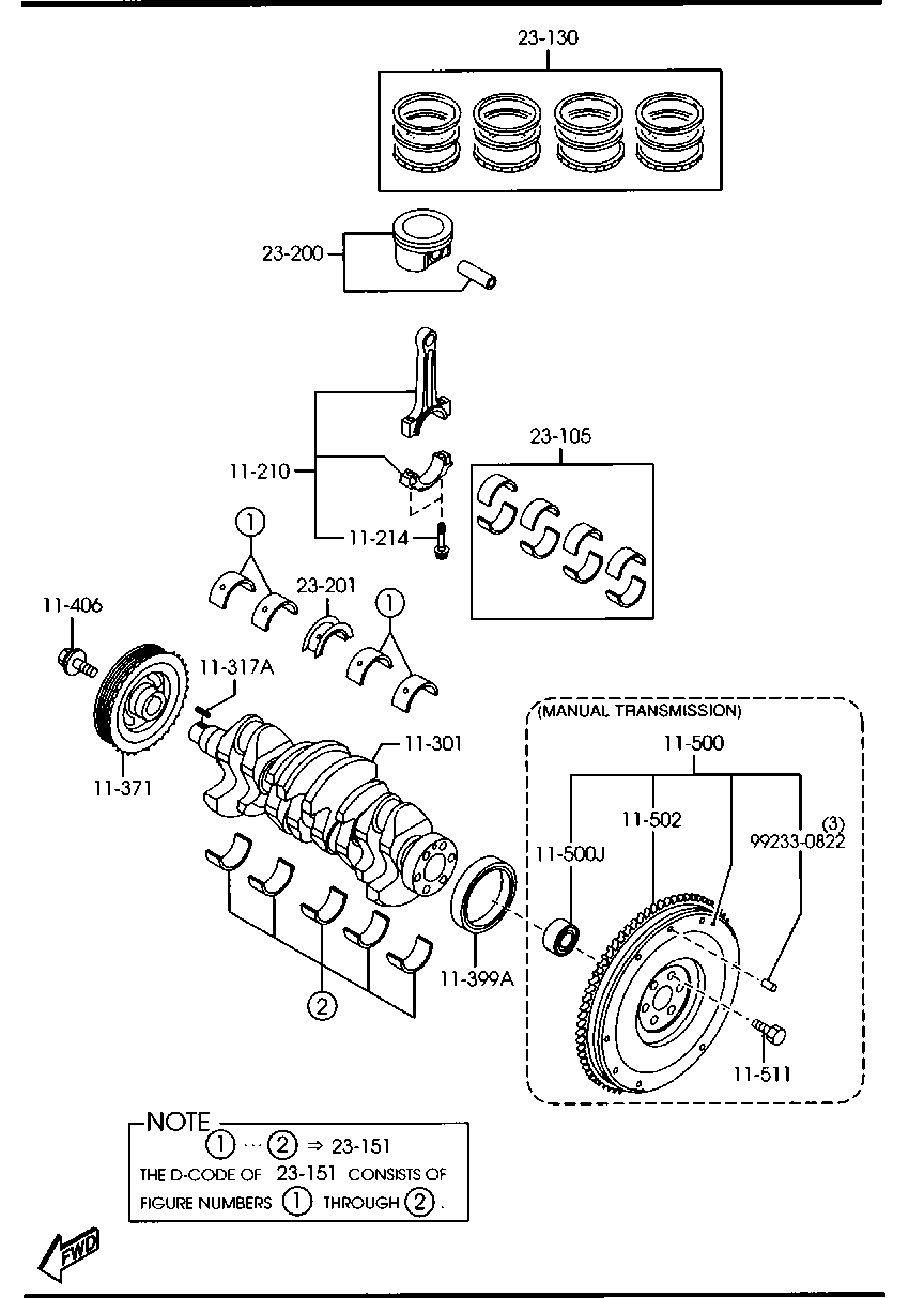 MAZDA FE2H-11-303 - Центрирующий опорный подшипник, система сцепления parts5.com