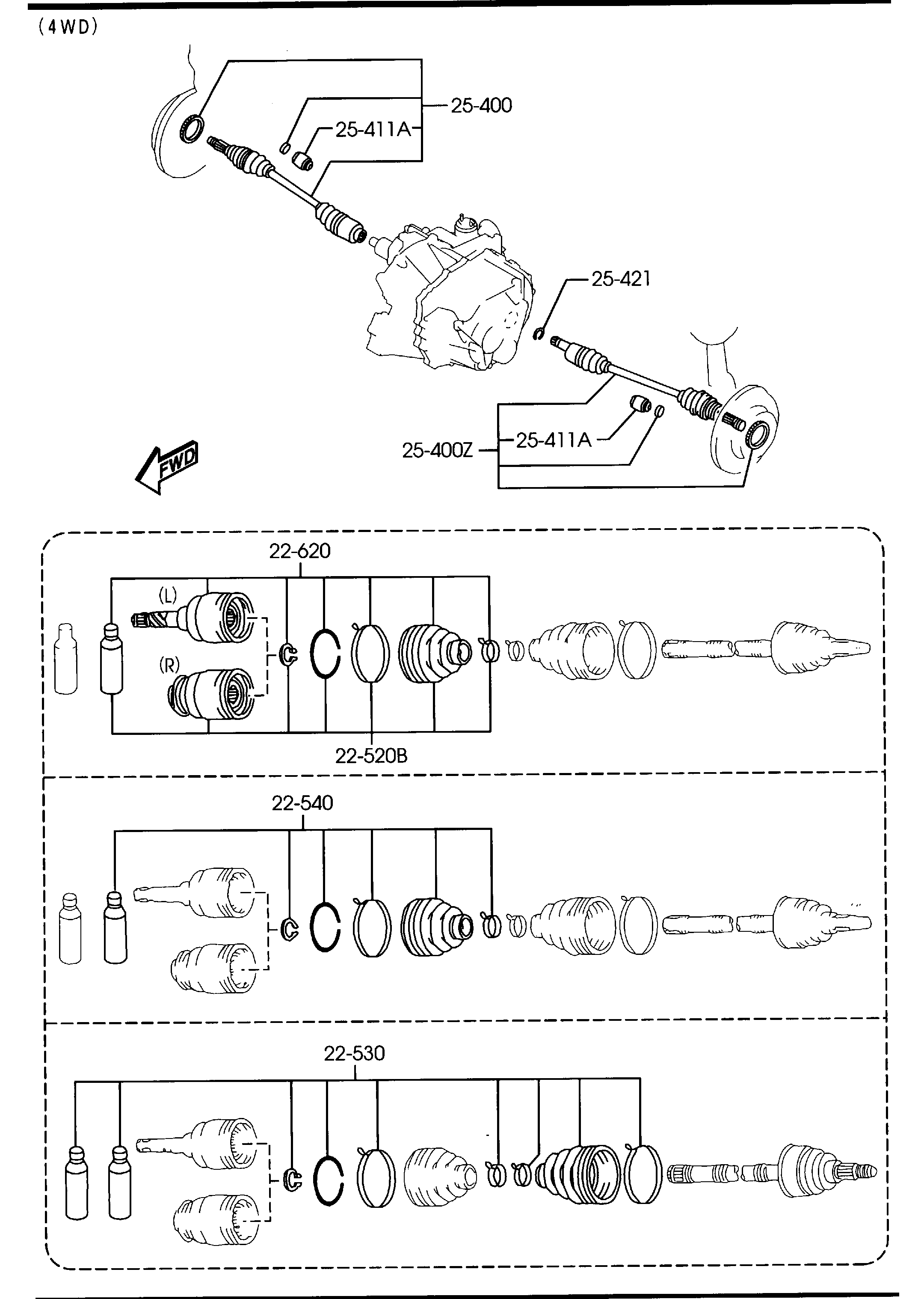 MAZDA GP27-22-530 - Пыльник, приводной вал parts5.com