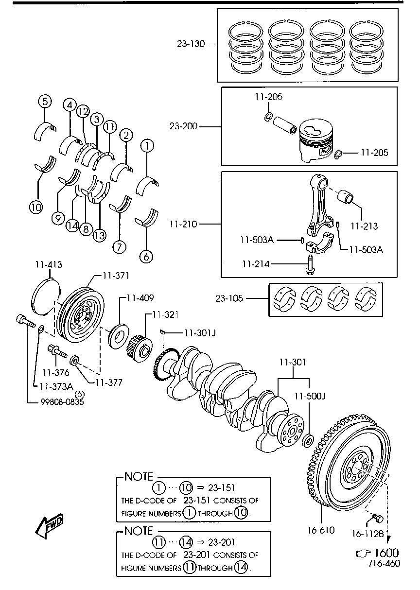 MAZDA RF29-16-610 - Маховик parts5.com