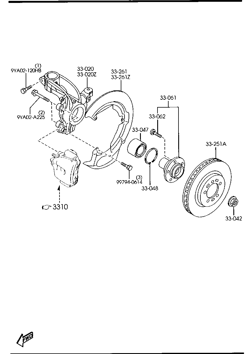 MAZDA C24Y-33-25XD - Тормозной диск parts5.com