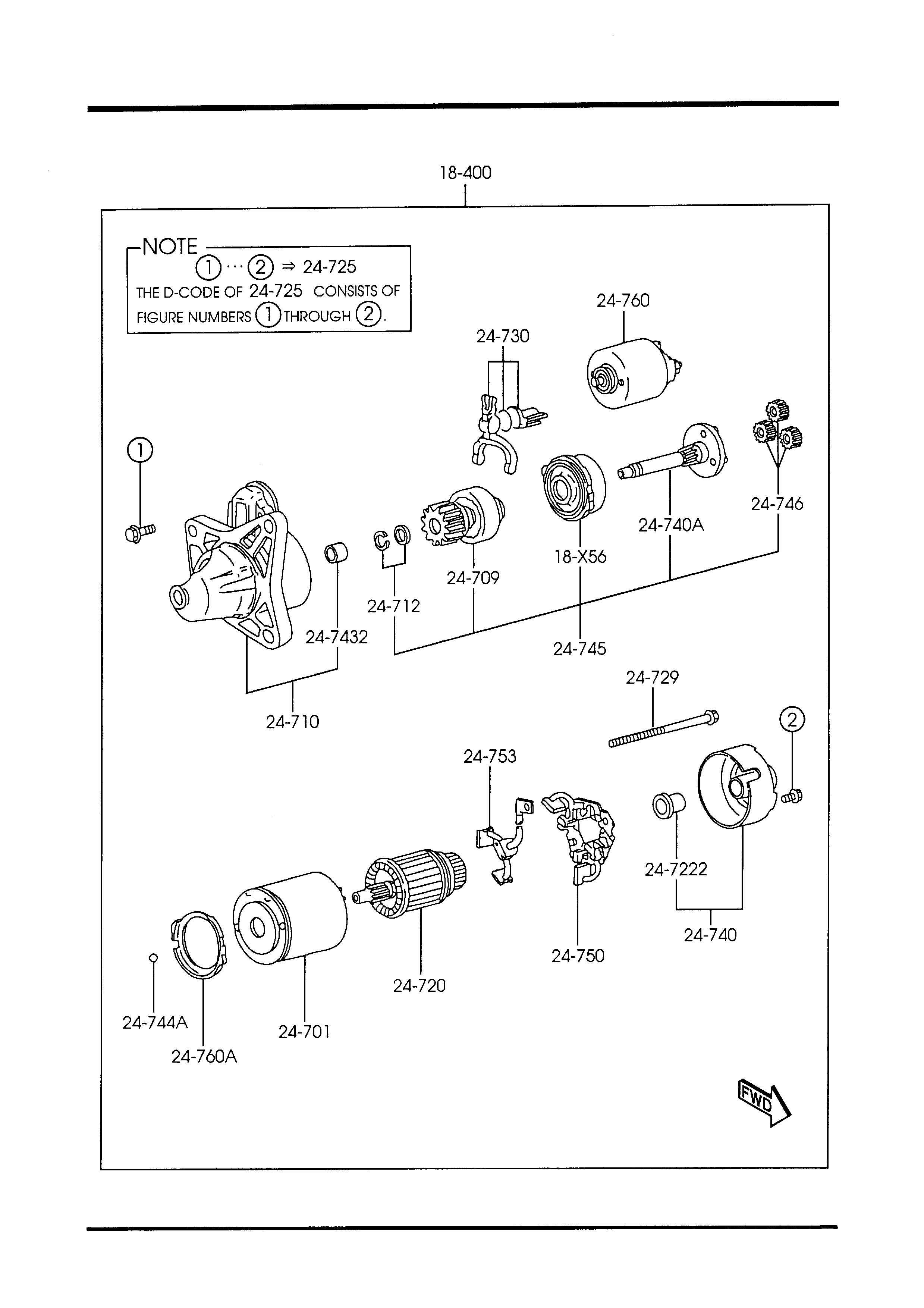 MAZDA FS11-18-400B - Стартер parts5.com