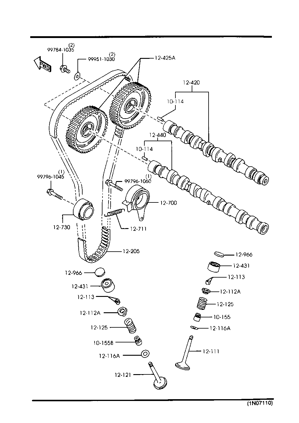 MAZDA B6S7-12-205D - Зубчатый ремень ГРМ parts5.com