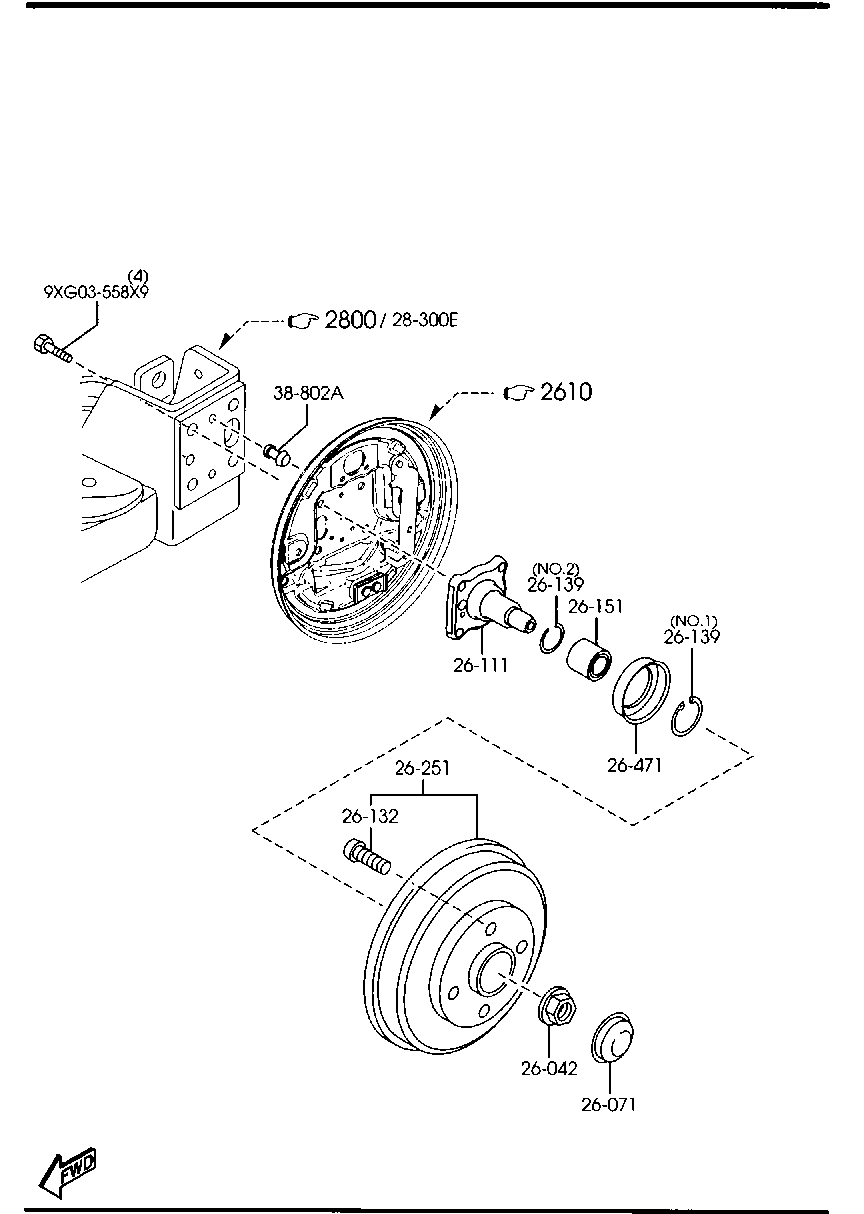 FORD D523-26-471 - Wheel hub, bearing Kit parts5.com