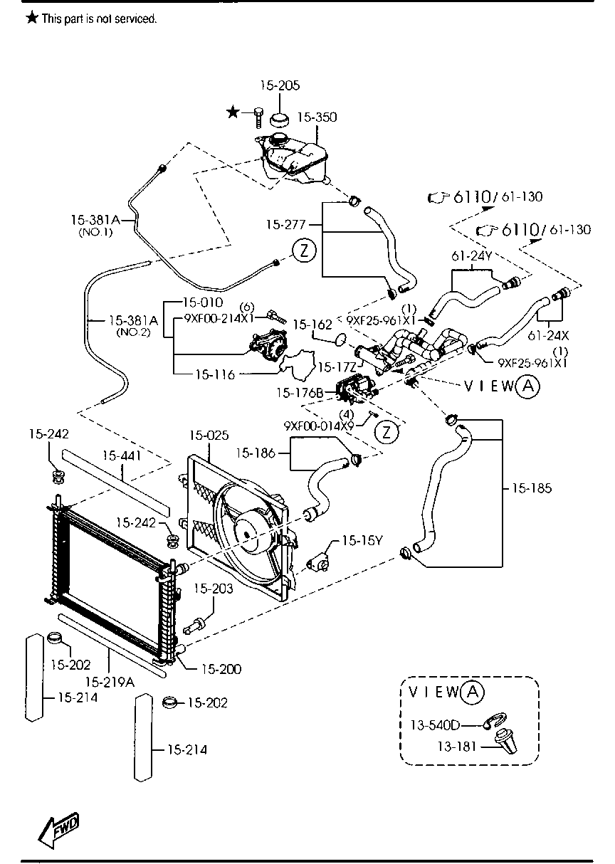 MAZDA C201-15-205 - Sealing Cap, radiator parts5.com