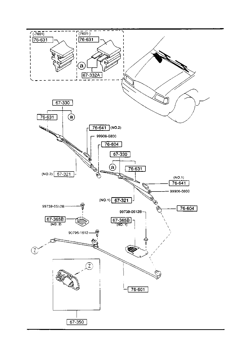 MAZDA BM95-67-330B - Щетка стеклоочистителя parts5.com