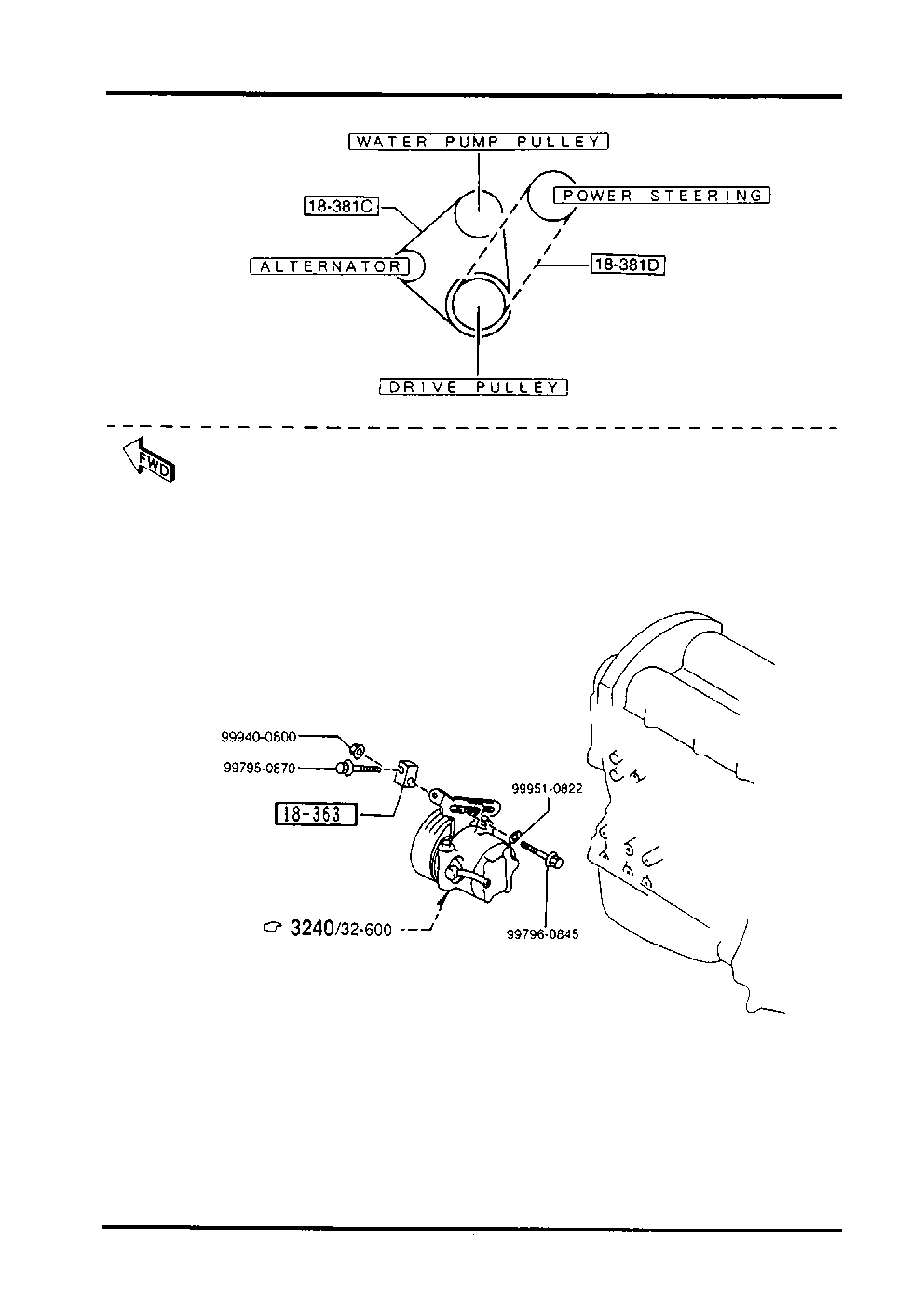 KIA B61P-15-907A - Поликлиновой ремень parts5.com