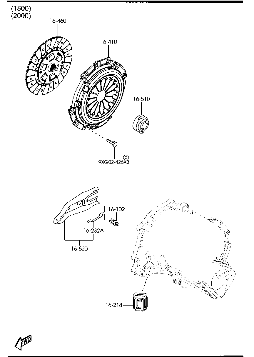 FORD LF01-16-510 - Выжимной подшипник сцепления parts5.com