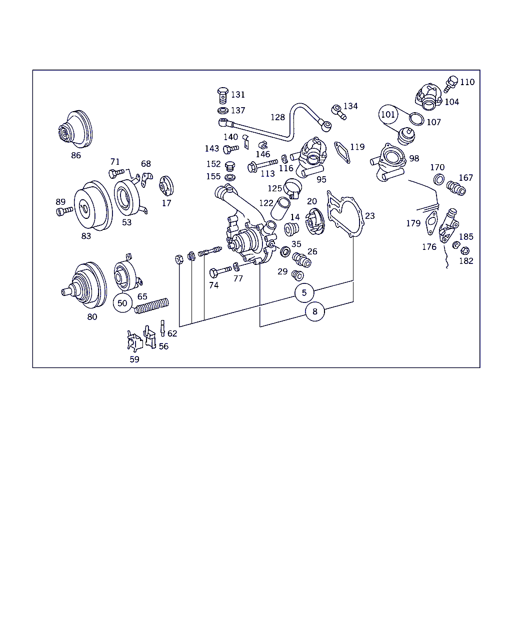 Mercedes-Benz A 102 203 03 73 - Термостат, охлаждающая жидкость parts5.com