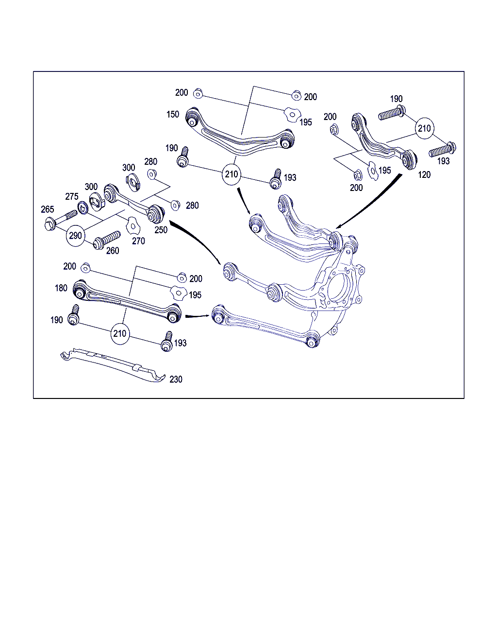 Mercedes-Benz A 221 350 07 06 - Тяга / стойка, подвеска колеса parts5.com