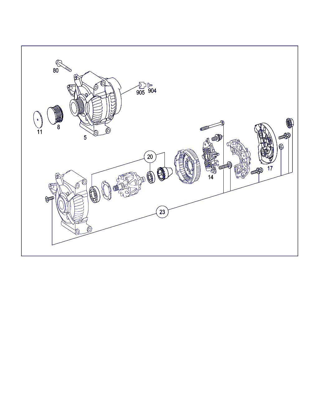 Mercedes-Benz A 646 150 02 60 - Шкив генератора, муфта parts5.com