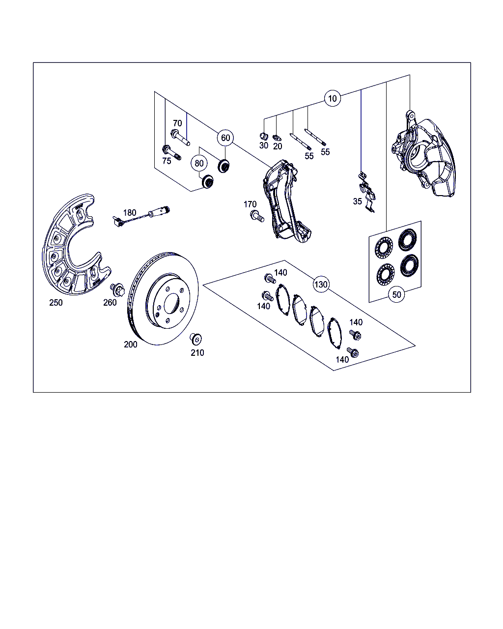 Mercedes-Benz A 008 420 18 20 - Тормозные колодки, дисковые, комплект parts5.com