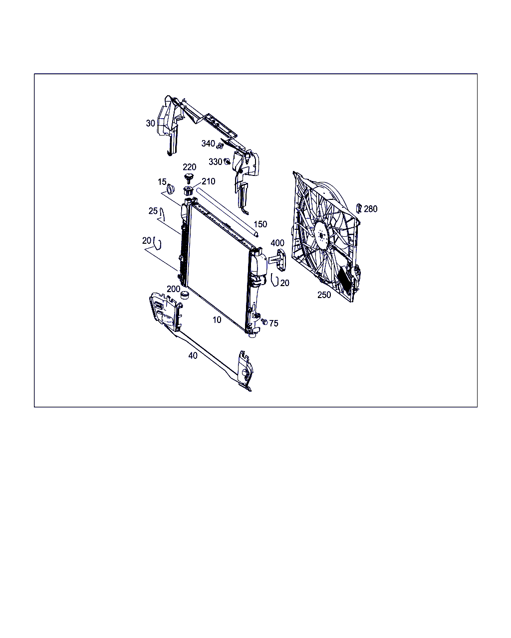 Mercedes-Benz A 211 504 02 12 - Держатель радиатора parts5.com