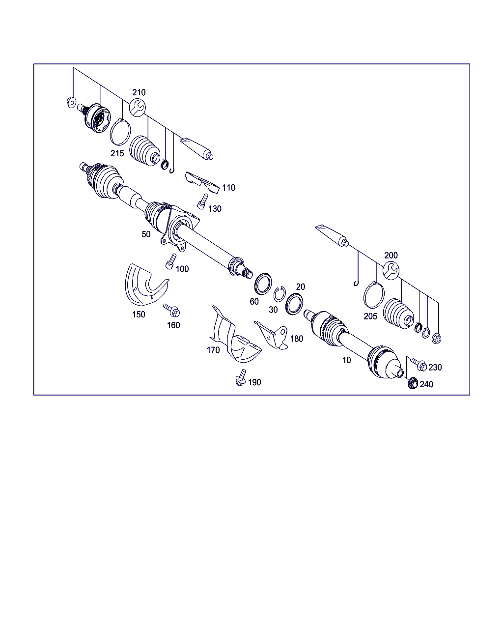 Mercedes-Benz A 169 360 05 68 - Пыльник, приводной вал parts5.com