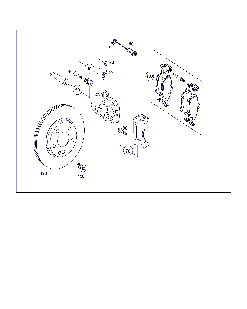 Mercedes-Benz A 169 420 07 20 - Тормозные колодки, дисковые, комплект parts5.com