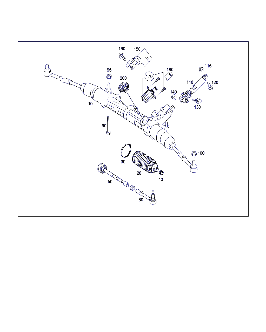 Mercedes-Benz (BBDC) A 204 338 05 15 - Осевой шарнир, рулевая тяга parts5.com