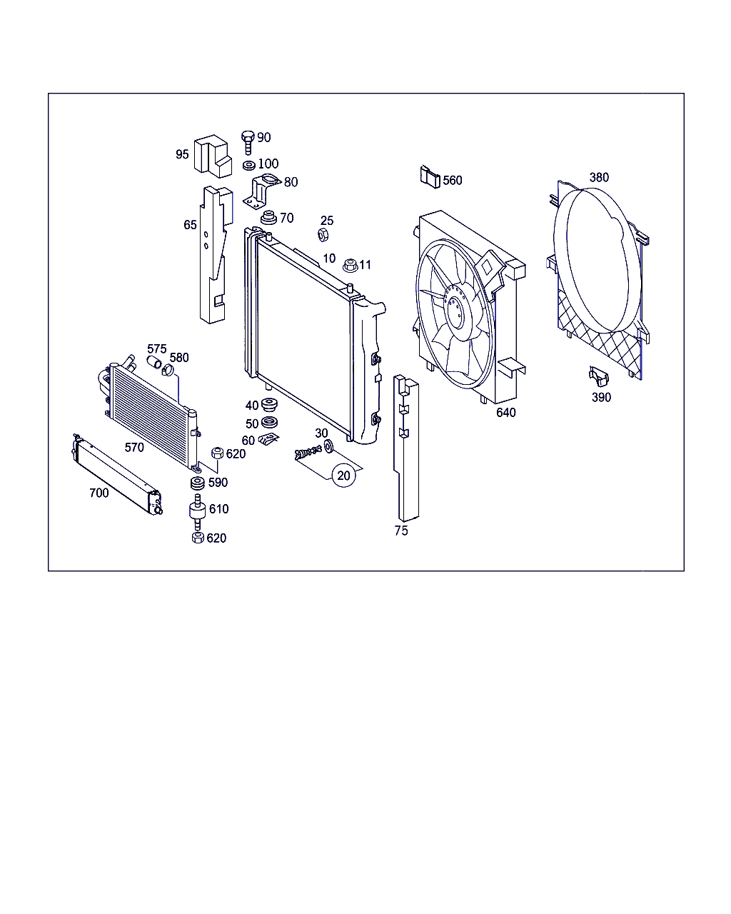 Mercedes-Benz A 163 501 01 81 - Держатель радиатора parts5.com