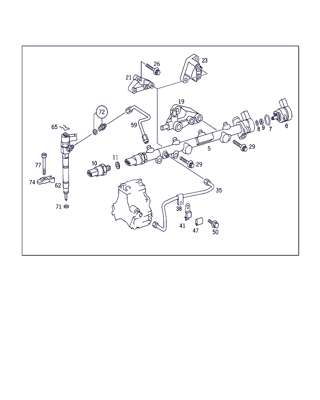 Mercedes-Benz A 611 016 07 38 - Держатель инжектора, корпус форсунки parts5.com