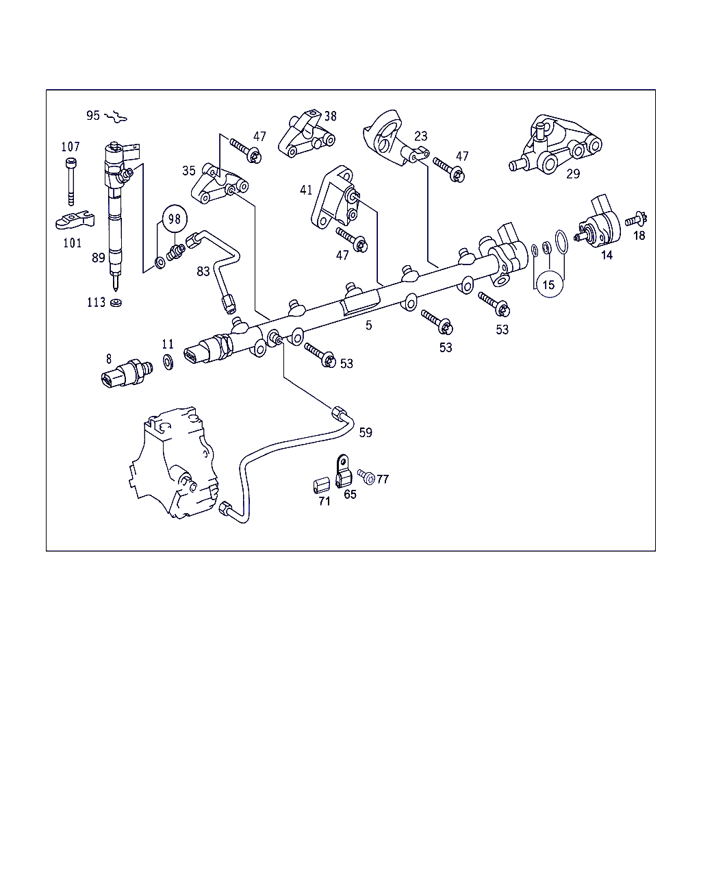 Mercedes-Benz A 004 153 15 28 - Датчик, давление подачи топлива parts5.com