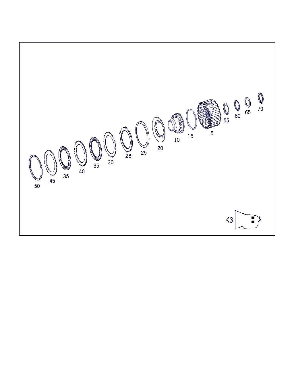 Mercedes-Benz A 140 272 07 25 - Ламели, автоматическая коробка передач parts5.com