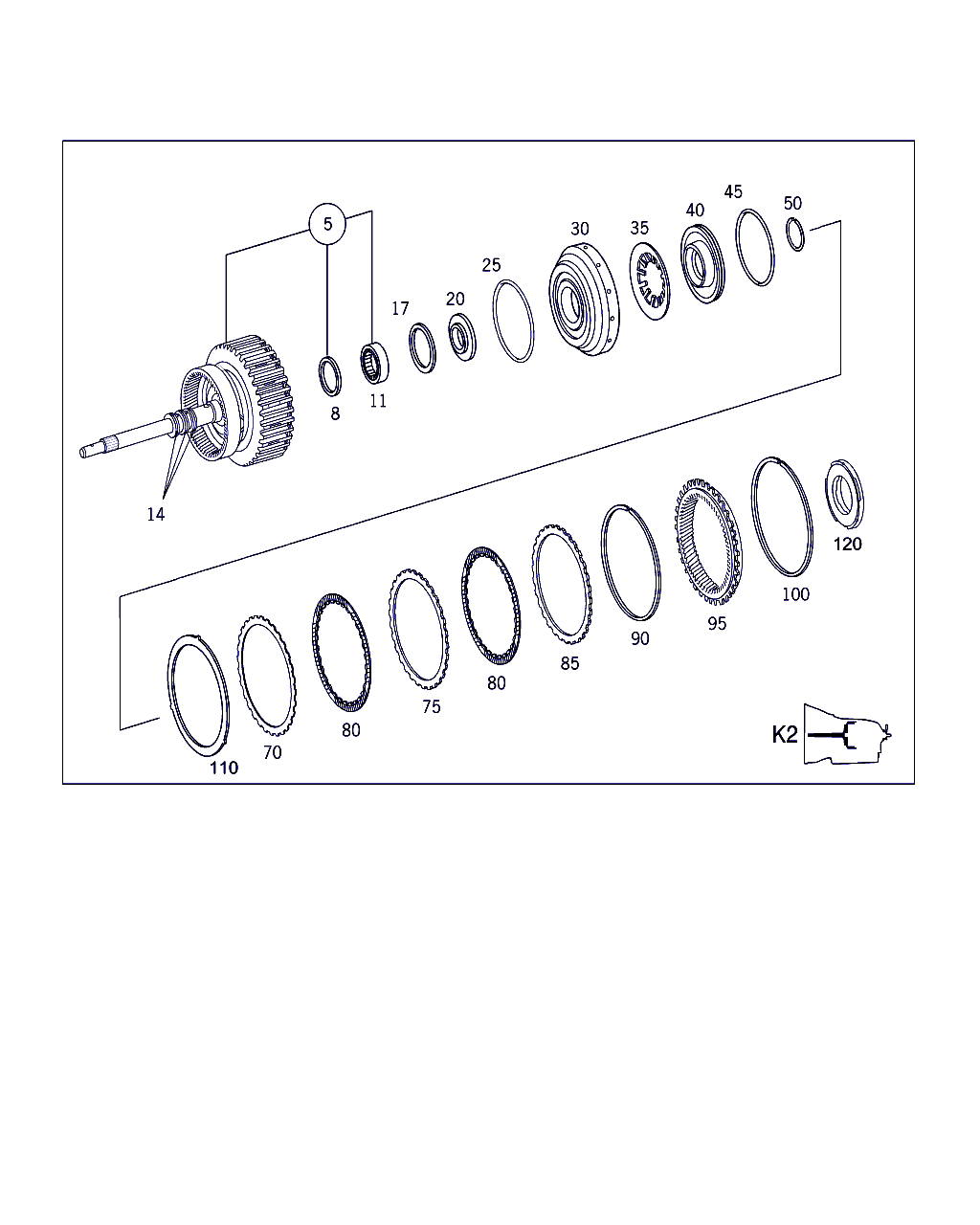 Mercedes-Benz A 140 272 01 25 - Ламели, автоматическая коробка передач parts5.com