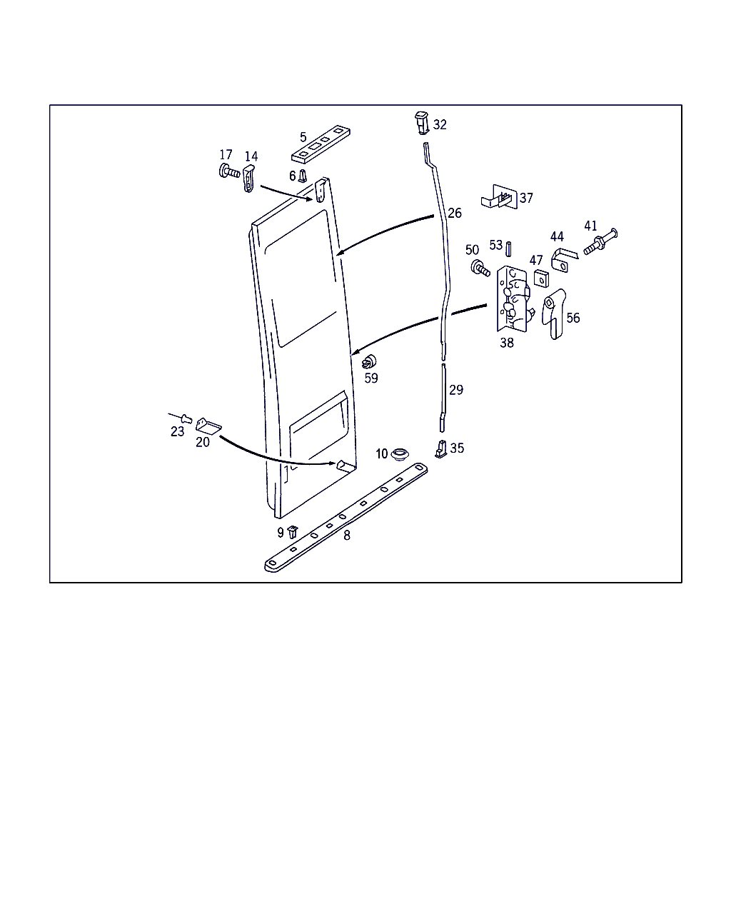 Mercedes-Benz A 901 766 02 19 - Обшивка двери parts5.com