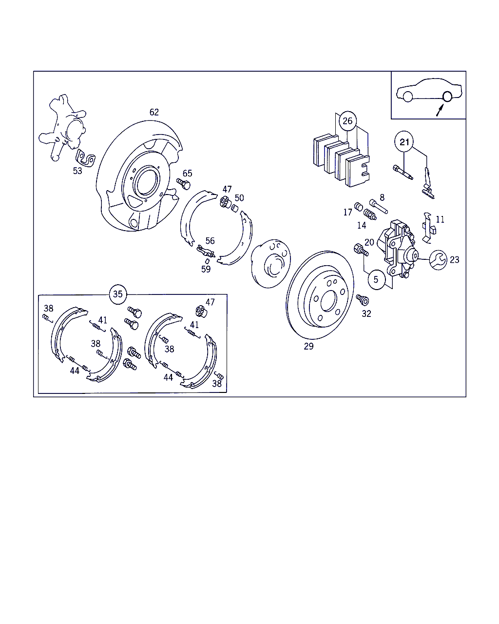 Mercedes-Benz A 002 420 74 20 - Тормозные колодки, дисковые, комплект parts5.com