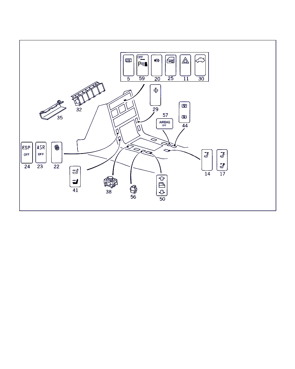 Mercedes-Benz A 140 820 63 10 - Выключатель, фиксатор двери parts5.com