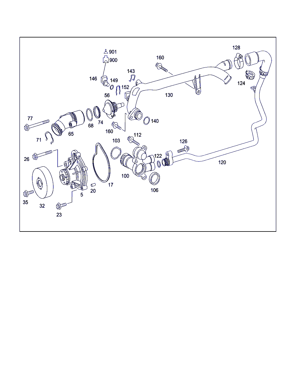 Mercedes-Benz (BBDC) A 271 200 10 01 - Водяной насос parts5.com