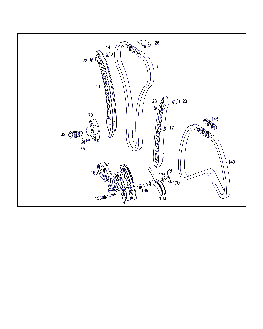 Mercedes-Benz A 271 052 04 16 - Планка успокоителя, цепь привода parts5.com