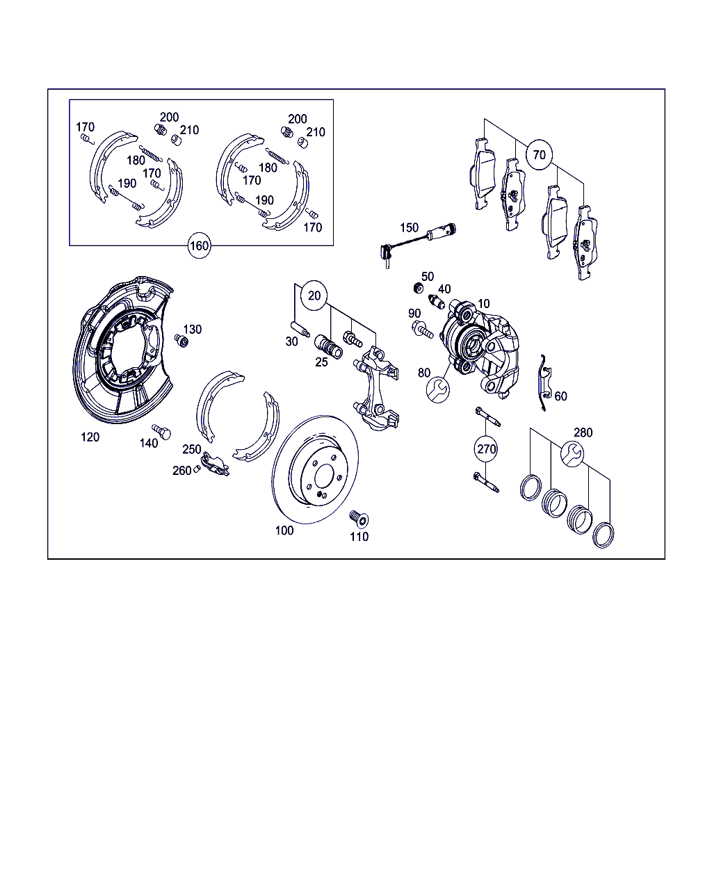 Mercedes-Benz A 002 420 25 83 - Тормозной суппорт parts5.com