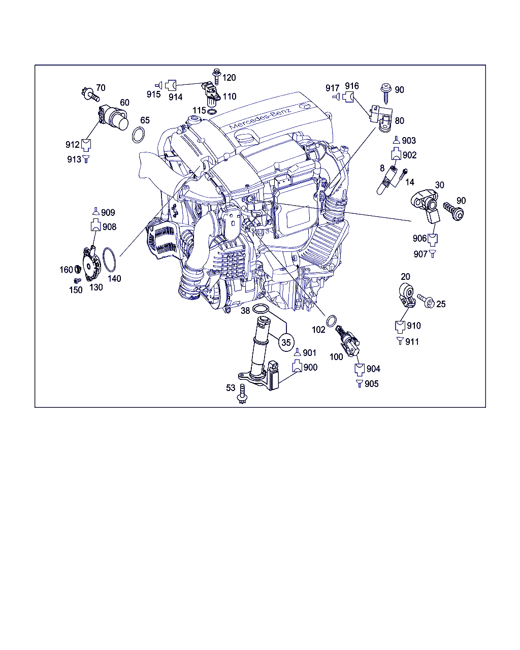 Mercedes-Benz A 004 153 60 28 - Датчик импульсов, коленвал parts5.com