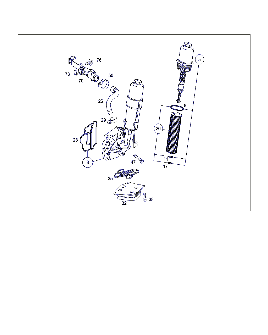 Mercedes-Benz A 271 180 00 09 - Масляный фильтр parts5.com