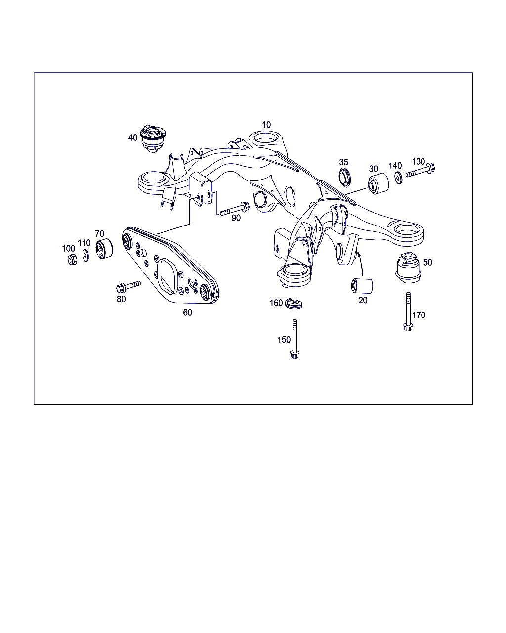 Mercedes-Benz A 211 351 14 42 - Сайлентблок, рычаг подвески колеса parts5.com